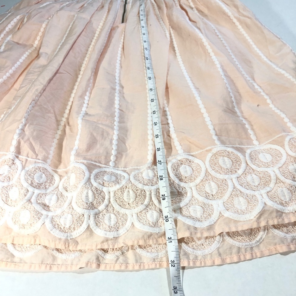 H&M conscious - pink white strapless eyelet dress - Picture 6 of 7